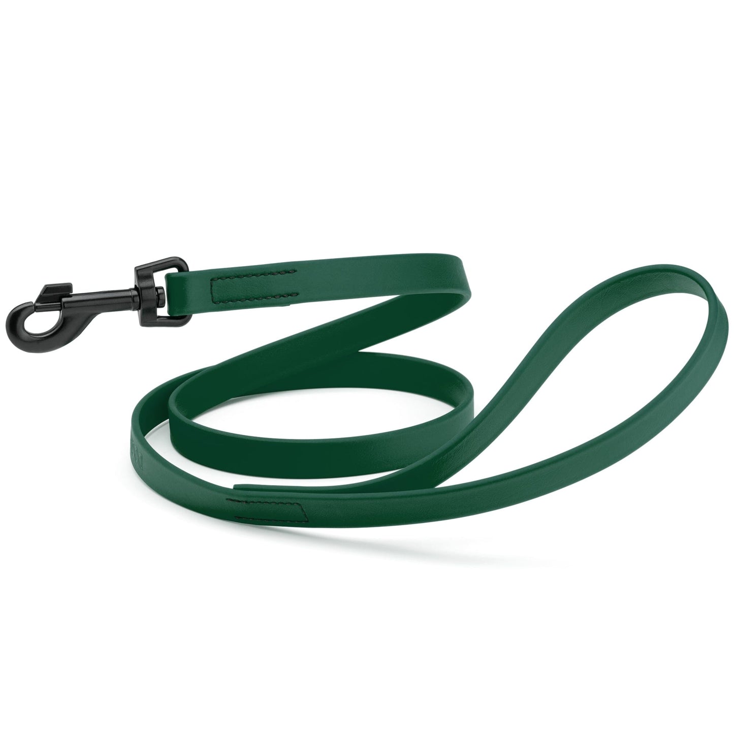 Biothane Waterproof Dog Leash, 4 ft Hunter Green 4' Dog Leashes Dogline