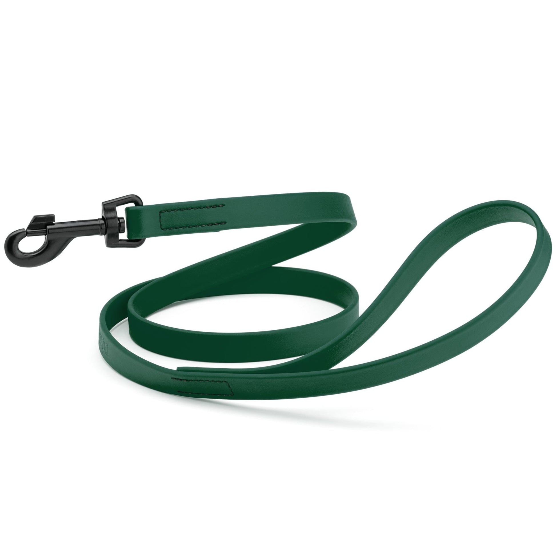 Biothane Waterproof Dog Leash, 4 ft Hunter Green 4' Dog Leashes Dogline