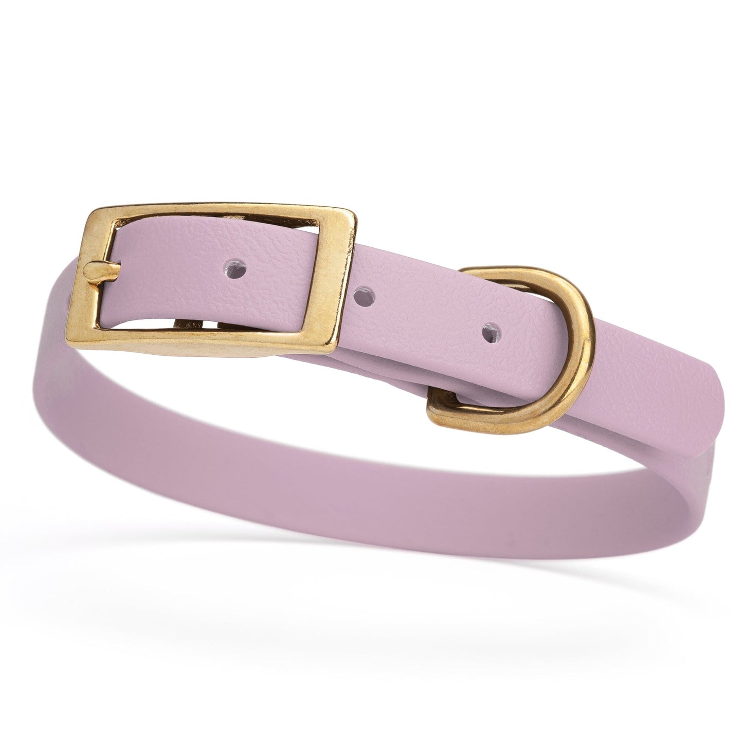 Viper Biothane Waterproof Dog Collar - Brass Hardware - Size S (12 to 15 inches) Pastel Purple Dog Collars Dogline