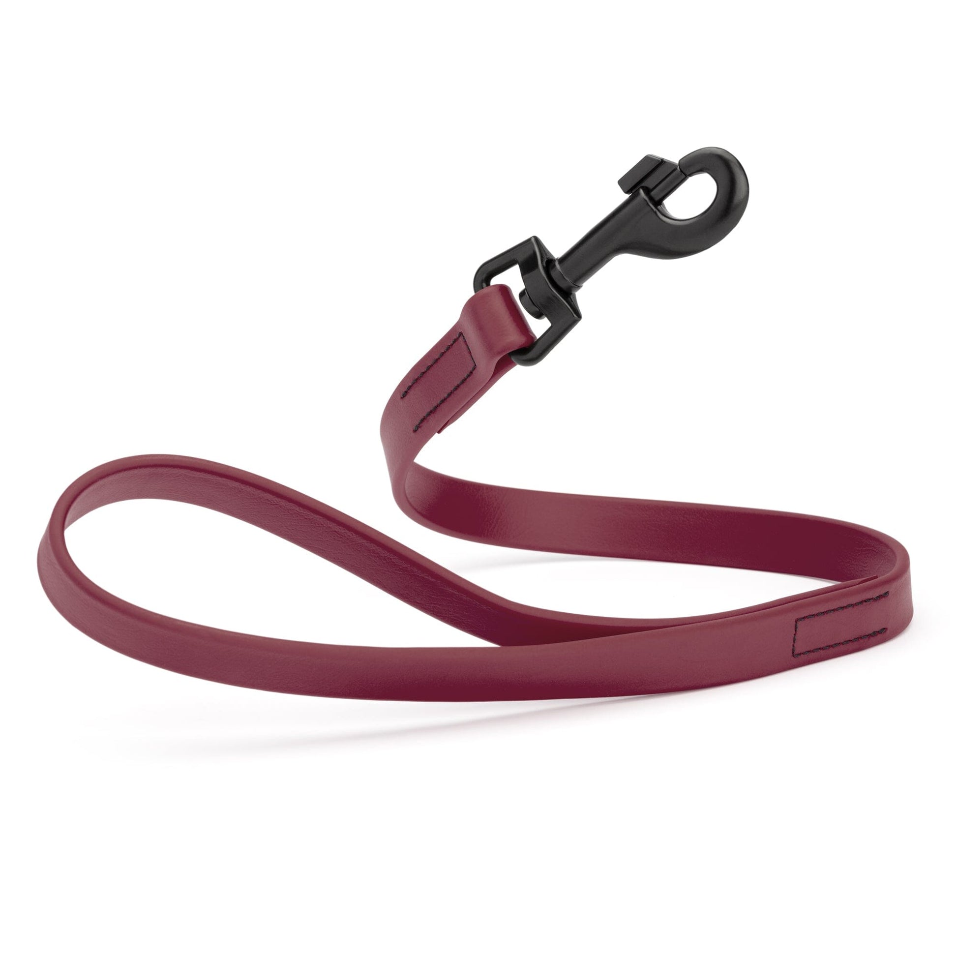 Biothane Waterproof Traffic Lead for Dogs, 2 ft Merlot Burgundy 2' 3 4" Dog Leashes Dogline
