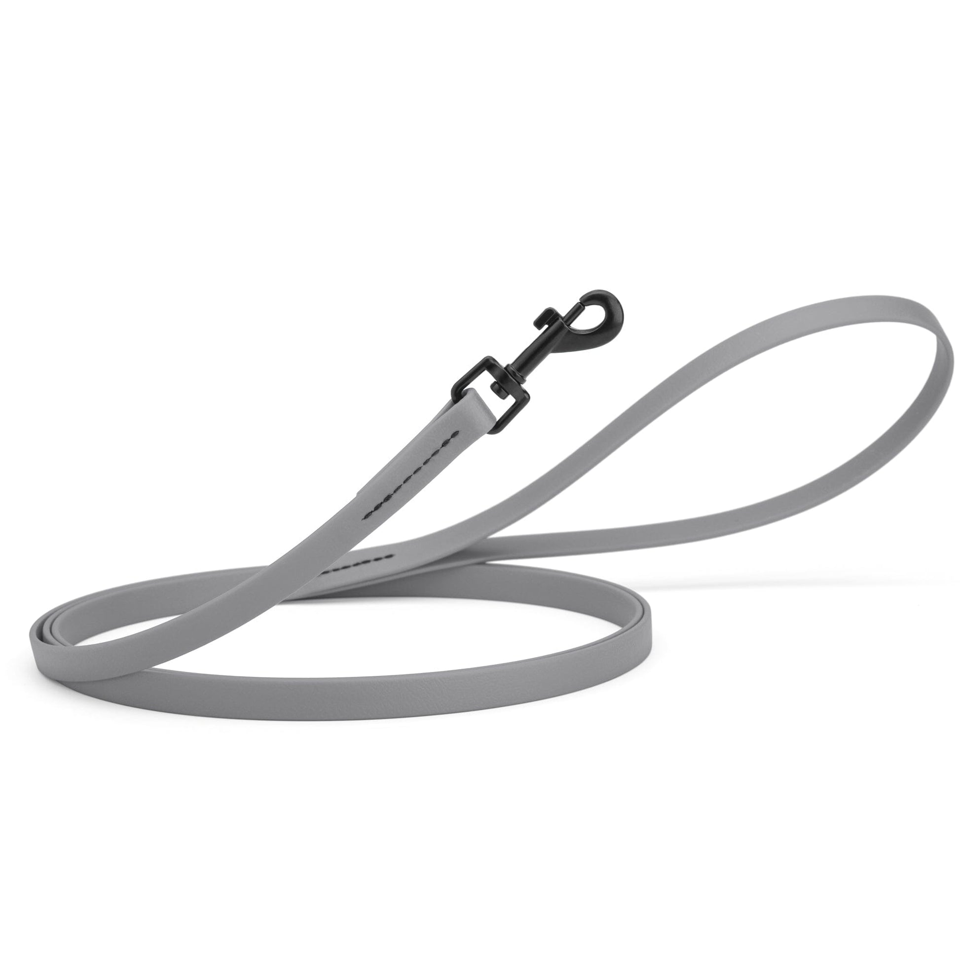 Biothane Waterproof Dog Leash, 4 ft Battleship Gray 4' 1 2" Dog Leashes Dogline