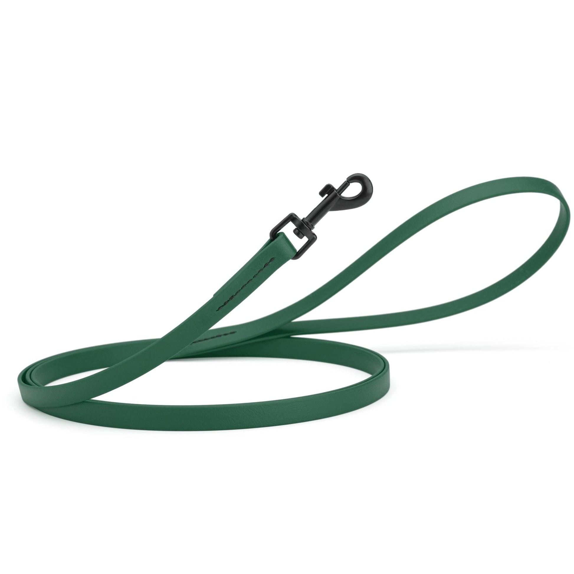 Biothane Waterproof Dog Leash, 4 ft Hunter Green 4' 1 2" Dog Leashes Dogline