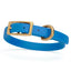 Viper Biothane Waterproof Dog Collar with Brass Hardware Cerulean Blue L 9"-12" x W 1 2" Dog Collars Dogline