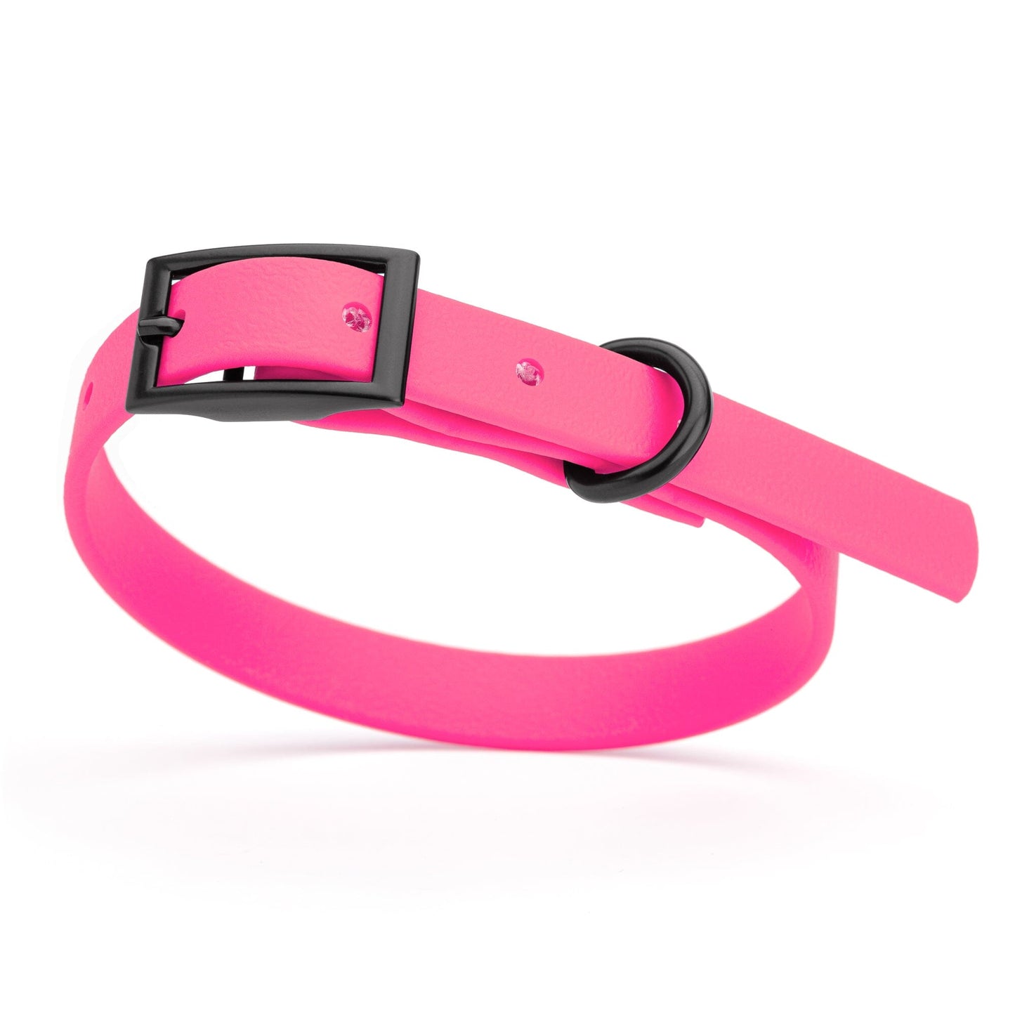 Biothane Waterproof Dog Collar - X-Small (9 to 12 inches) Passionfruit Pink L 9"-12" x W 1 2" Dog Collars Dogline