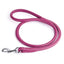 Soft Leather Round Dog Lead Pink 1 2" Dog Leashes Dogline