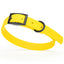 Dogline Biothane Waterproof Dog Collar with Black Hardware - Size S (12 to 15 inches) Lemon Yellow Dog Collars Dogline