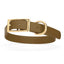 Viper Biothane Waterproof Dog Collar - Brass Hardware - Size L (18 to 22 inches) Coyote Brown Dog Collars Dogline