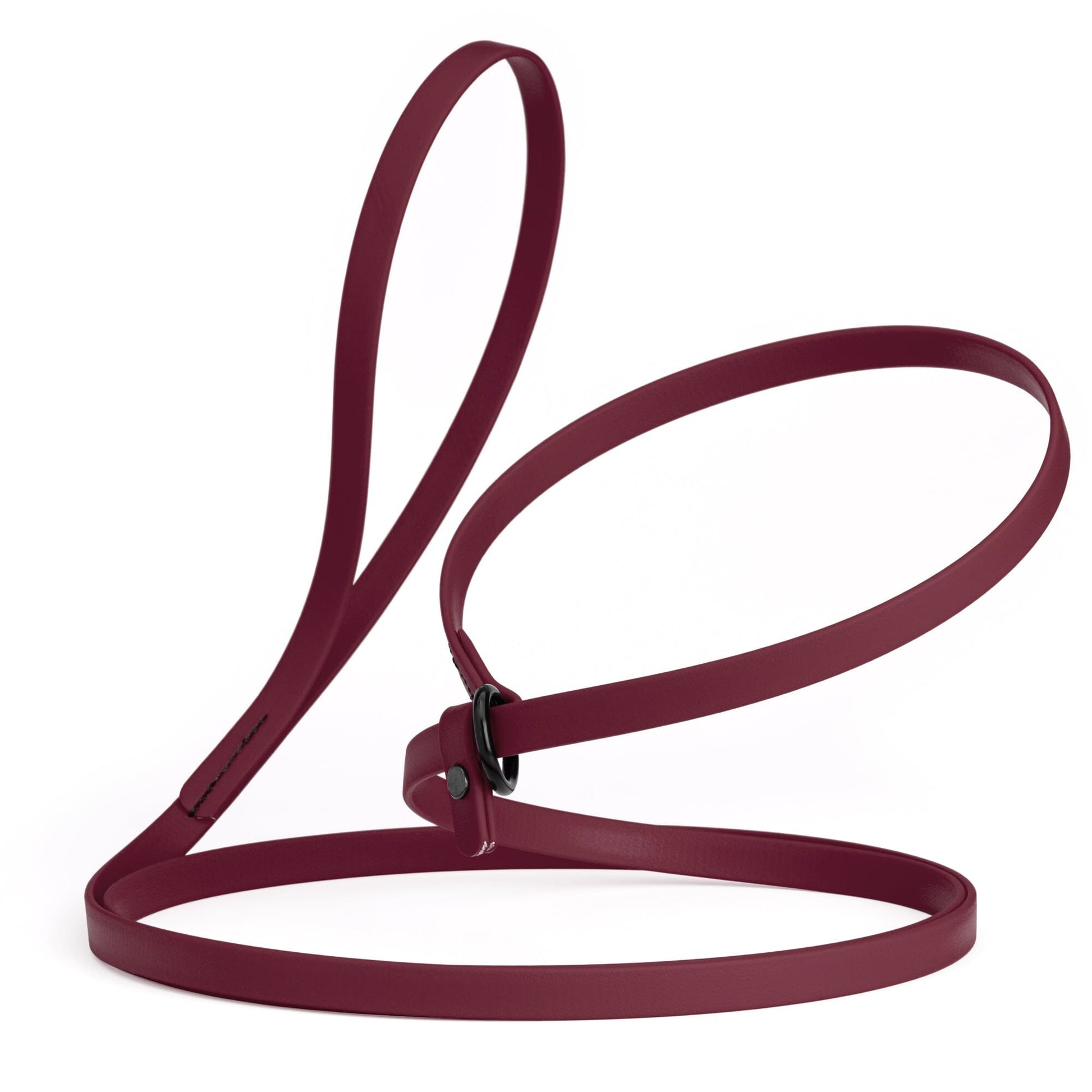 Biothane Slip Lead for Dogs, 5FT and 7FT Merlot Burgundy 7' 1 2" Dog Leashes Dogline