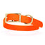 Viper Biothane Waterproof Dog Collar - Brass Hardware - Size XL (22 to 25 inches) Hunter Orange Dog Collars Dogline