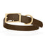 Viper Biothane Waterproof Dog Collar - Brass Hardware - Size XL (22 to 25 inches) Dark Chocolate Brown Dog Collars Dogline