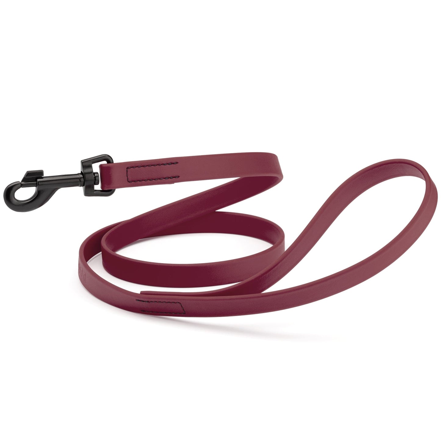Biothane Waterproof Dog Leash, 4 ft Merlot Burgundy 4' Dog Leashes Dogline