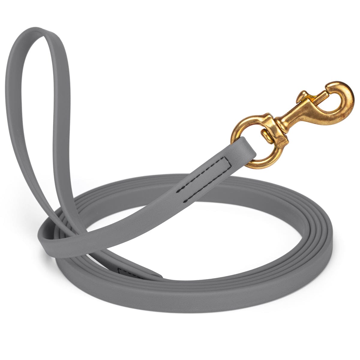 Viper Biothane Long Line 10 ft Lead with Brass Hardware Battleship Gray 5 8" Dog Leashes Dogline
