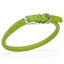 Soft Leather Round Dog Collar Lime Green 16-19" 3 8" Dog Collars Dogline