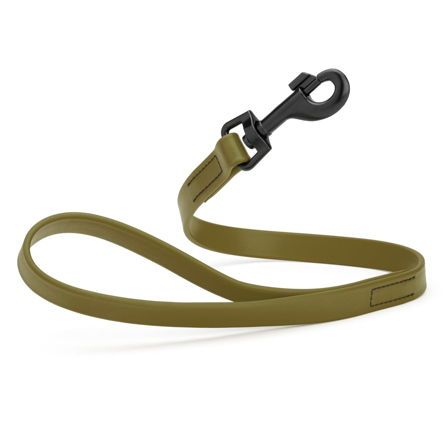 Biothane Waterproof Traffic Lead for Dogs, 2 ft Olive Drab Green 2' 3 4" Dog Leashes Dogline