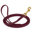 Viper Biothane Long Line 15 ft Lead with Brass Hardware Merlot Burgundy 1 2" Dog Leashes Dogline