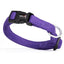 Comfort Microfiber Flat Dog Collar Purple 11-17" 5 8" Dog Collars Dogline