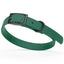 Dogline Biothane Waterproof Dog Collar with Black Hardware - Size S (12 to 15 inches) Hunter Green Dog Collars Dogline
