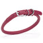 Soft Leather Round Dog Collar Pink 16-19" 3 8" Dog Collars Dogline