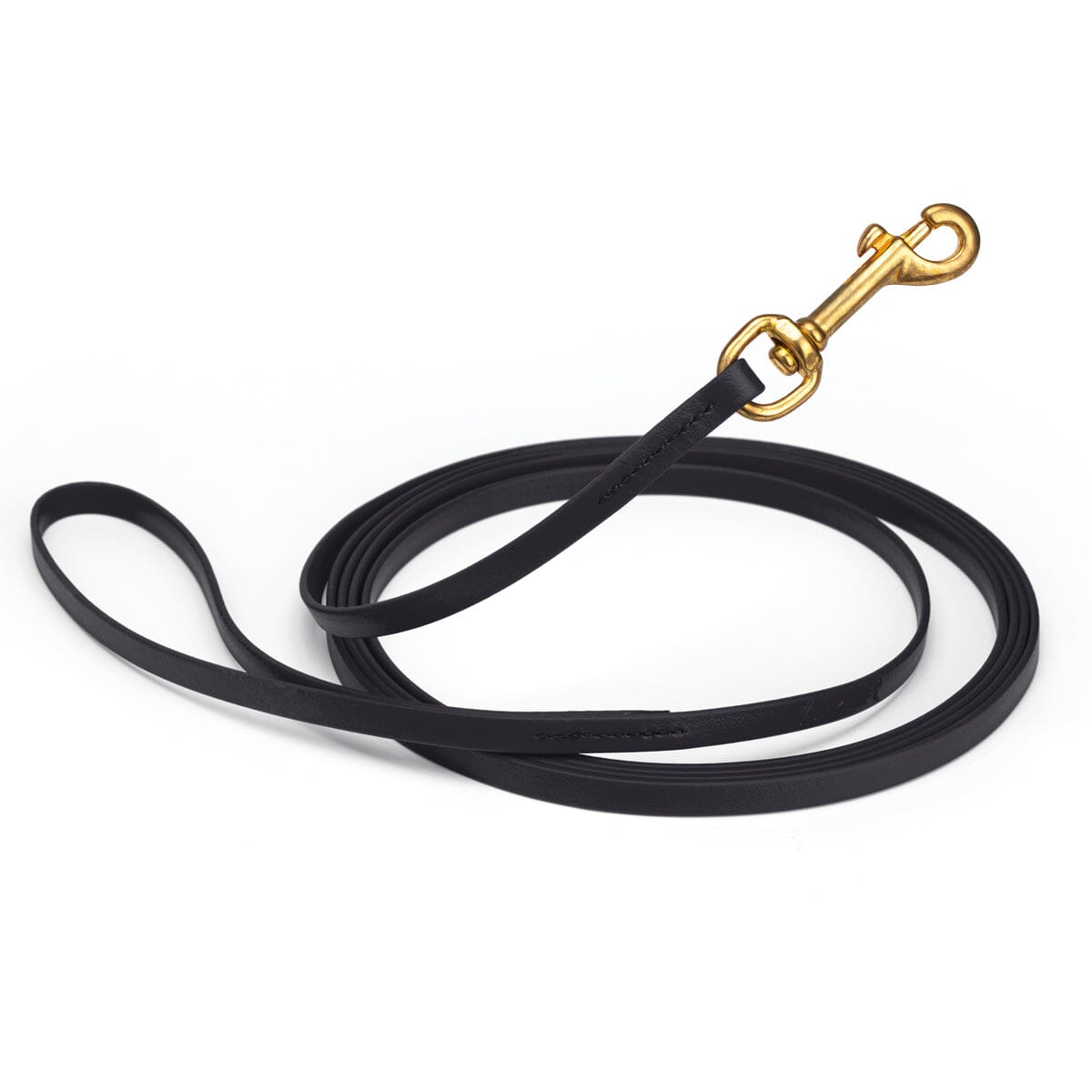 Viper Biothane Long Line 15 ft Lead with Brass Hardware Black 3 8" Dog Leashes Dogline