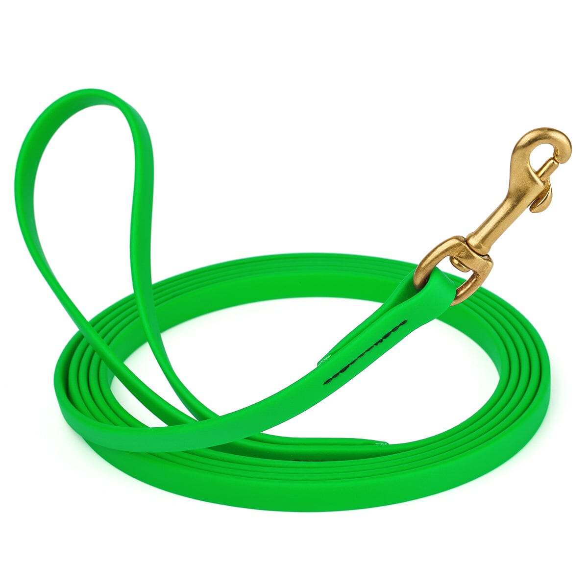 Viper Biothane Long Line 33 ft Lead with Brass Hardware Tropical Green 1 2" Dog Leashes Dogline