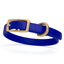 Viper Biothane Waterproof Dog Collar with Brass Hardware Blueberry Royal L 9"-12" x W 1 2" Dog Collars Dogline