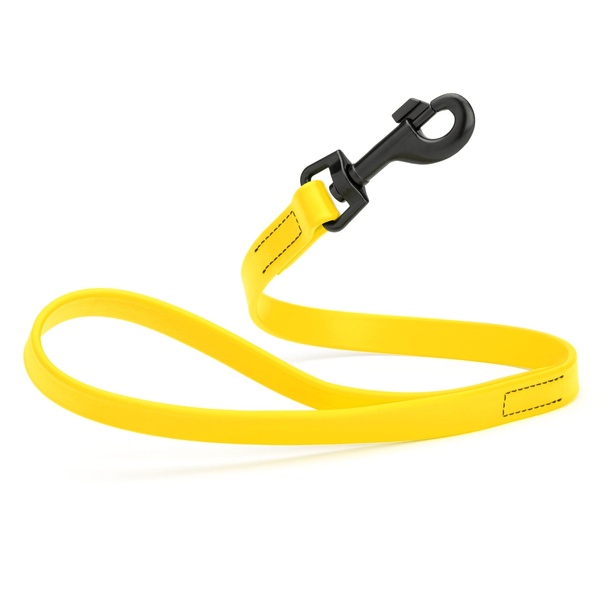Biothane Waterproof Traffic Lead for Dogs, 2 ft Lemon Yellow 2' 3 4" Dog Leashes Dogline