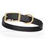 Viper Biothane Waterproof Dog Collar - Brass Hardware - Size M (15 to 18 inches) Black Dog Collars Dogline