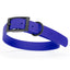 Dogline Biothane Waterproof Dog Collar with Black Hardware - Size XL (22 to 25 inches) Blueberry Royal Dog Collars Dogline