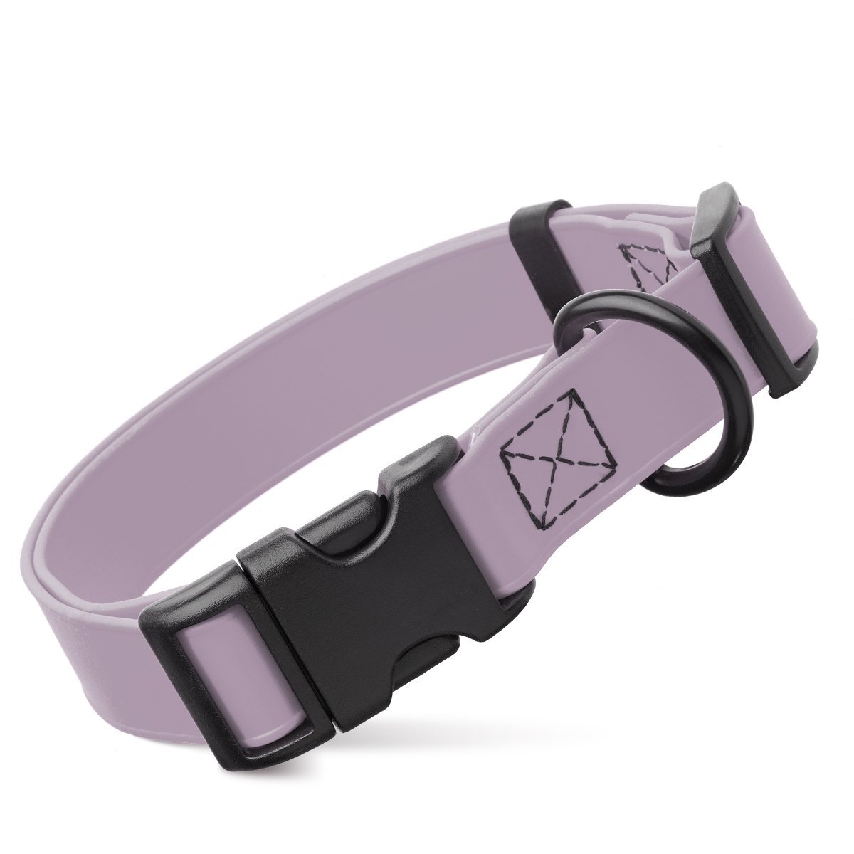 Dogline Biothane Waterproof Dog Collar with Quick Release Buckle Pastel Purple Dog Collars Dogline
