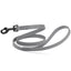 Biothane Waterproof Dog Leash, 4 ft Battleship Gray 4' Dog Leashes Dogline