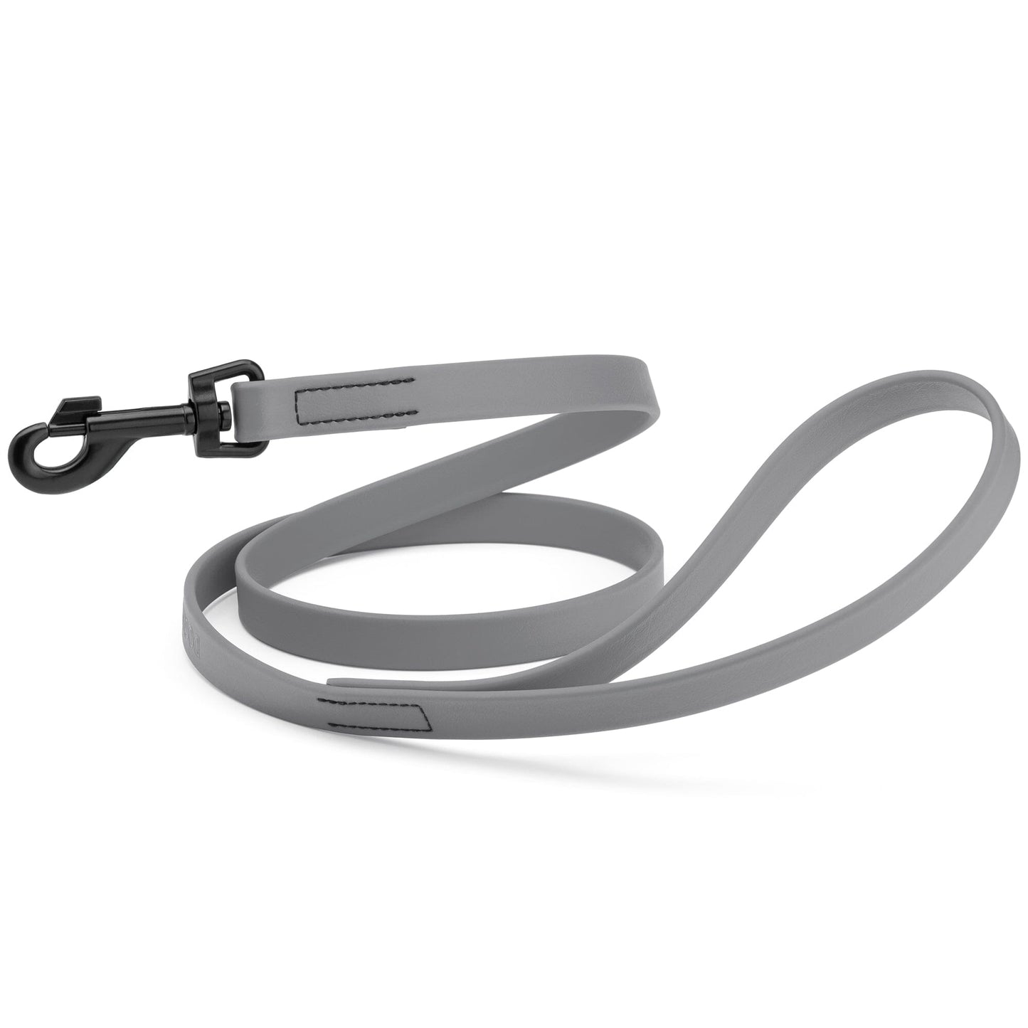 Biothane Waterproof Dog Leash, 4 ft Battleship Gray 4' Dog Leashes Dogline