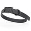 Dogline Biothane Waterproof Dog Collar with Black Hardware - Size M (15 to 18 inches) Black Dog Collars Dogline