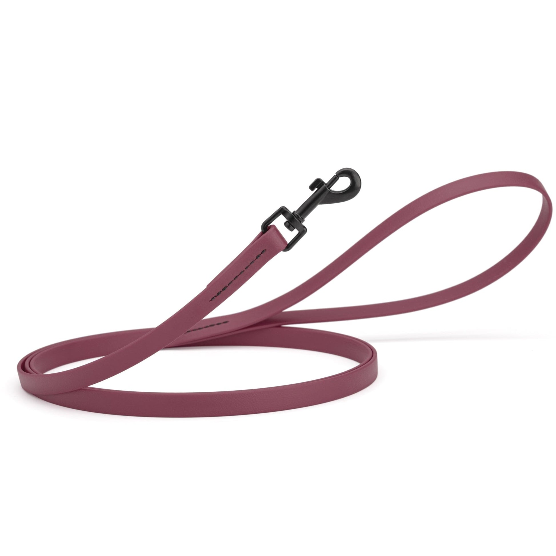 Biothane Waterproof Dog Leash, 4 ft Merlot Burgundy 4' 1 2" Dog Leashes Dogline