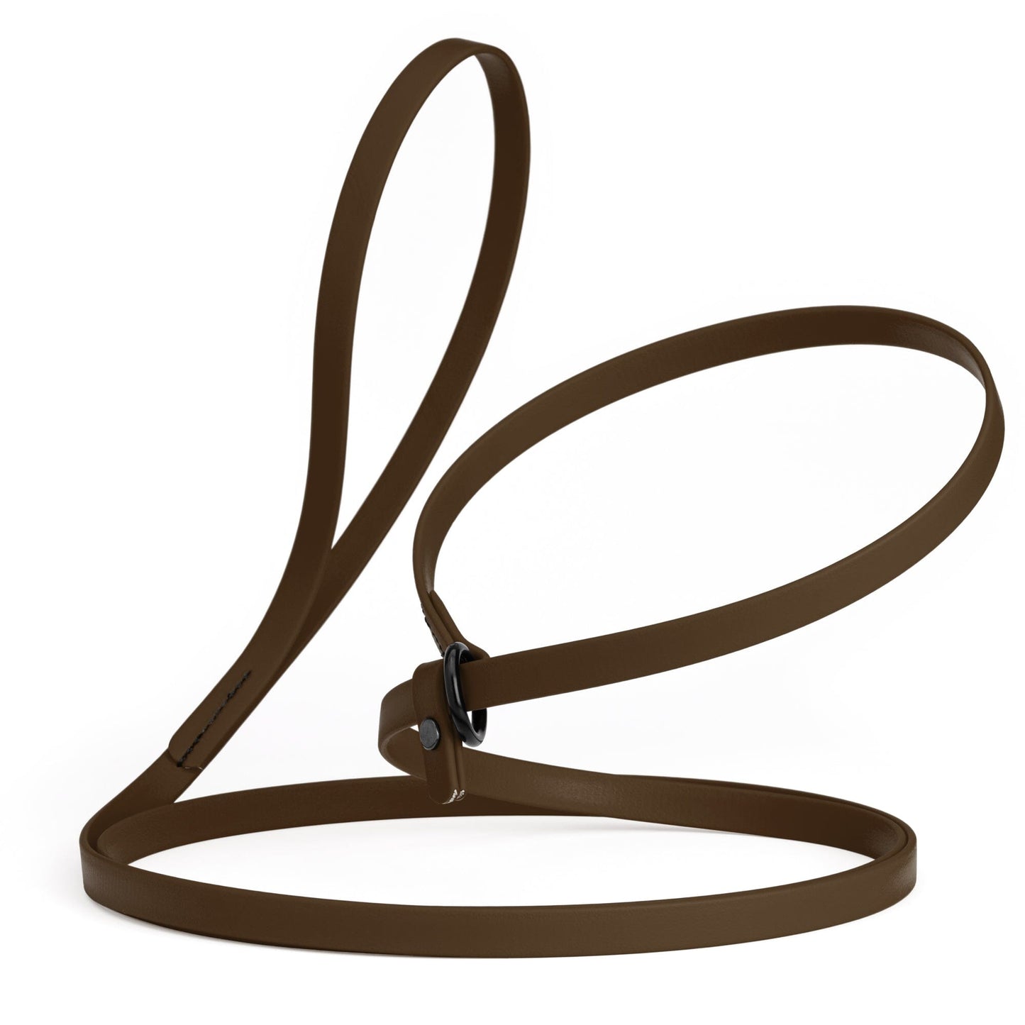 Biothane Slip Lead for Dogs, 5FT and 7FT Dark Chocolate Brown 7' 1 2" Dog Leashes Dogline