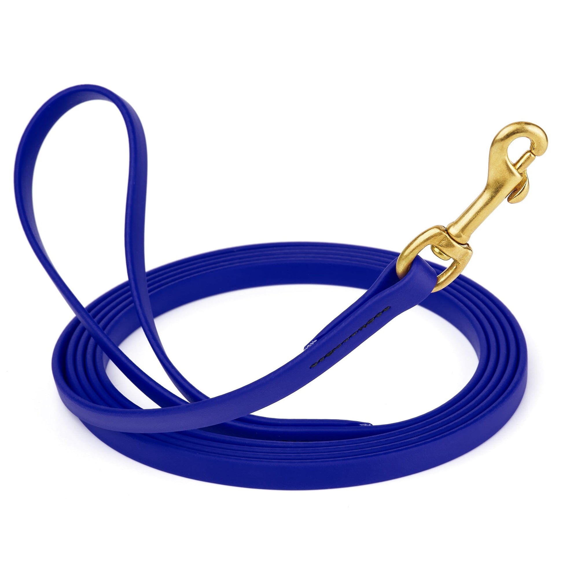 Viper Biothane Long Line 20 ft Lead with Brass Hardware Blueberry Royal 1 2" Dog Leashes Dogline