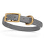 Viper Biothane Waterproof Dog Collar with Brass Hardware Battleship Gray L 9"-12" x W 1 2" Dog Collars Dogline