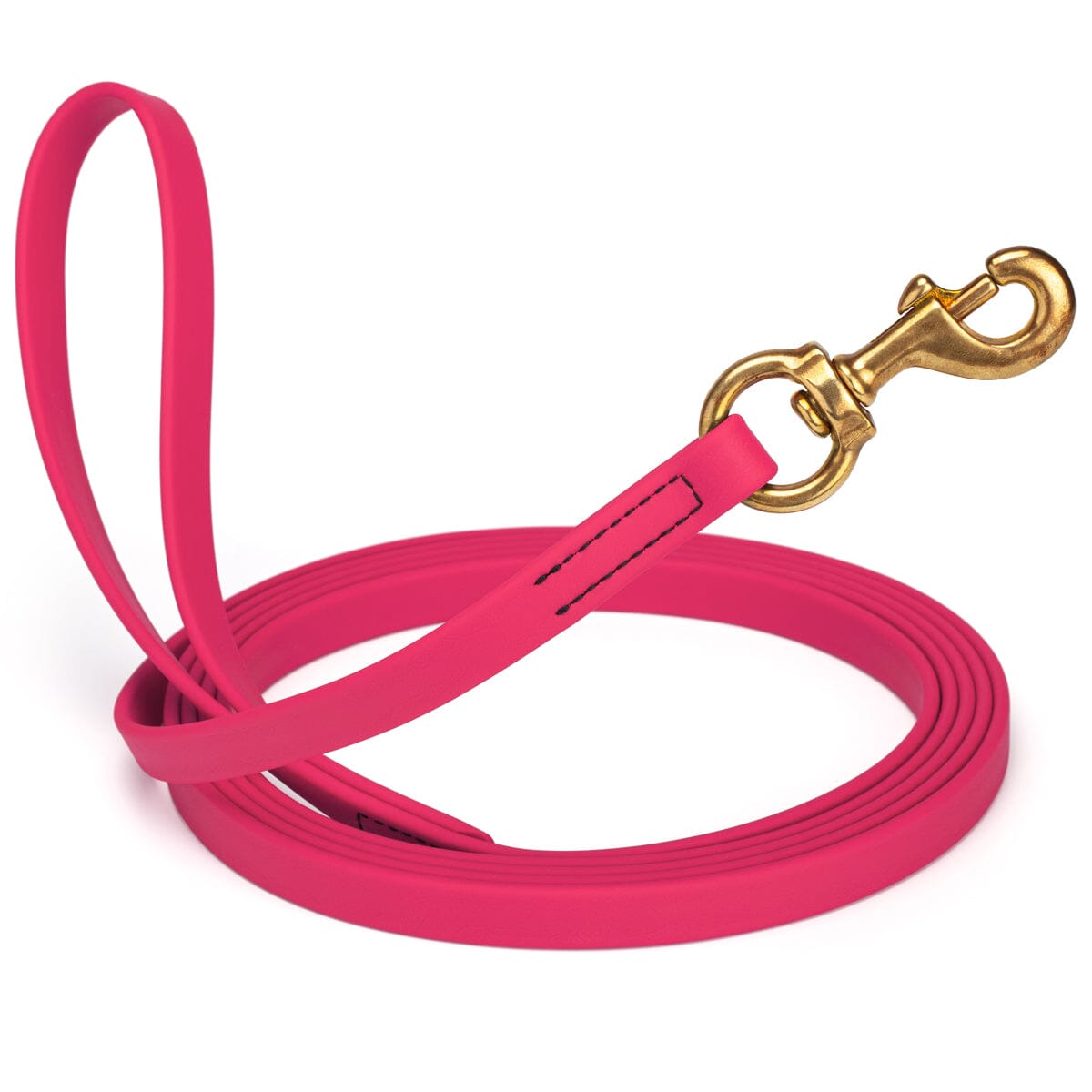 Viper Biothane Long Line 10 ft Lead with Brass Hardware Passionfruit Pink 5 8" Dog Leashes Dogline
