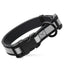 Dogline Biothane Reflective Dog Collar with Quick Release Buckle Black 15"-25" 1" Dog Collars Dogline
