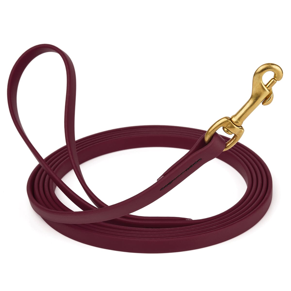 Viper Biothane Long Line 33 ft Lead with Brass Hardware Merlot Burgundy 1 2" Dog Leashes Dogline