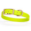 Viper Biothane Waterproof Dog Collar - Brass Hardware - Size M (15 to 18 inches) Safety Yellow Dog Collars Dogline