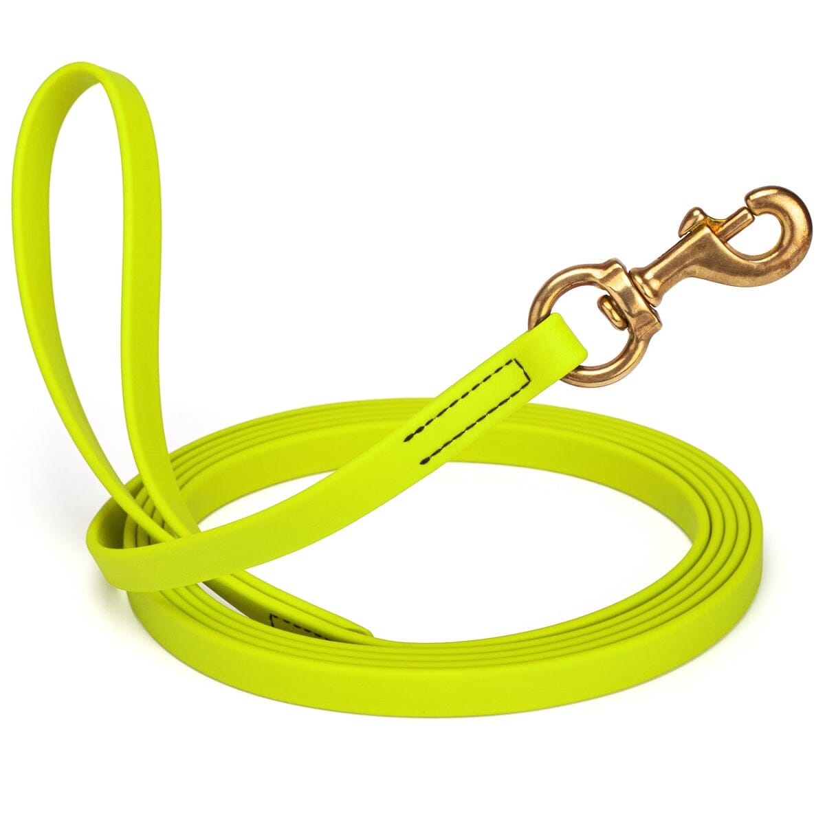 Viper Biothane Long Line 33 ft Lead with Brass Hardware Safety Yellow 5 8" Dog Leashes Dogline