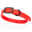 Dogline Biothane Waterproof Dog Collar with Black Hardware - Size M (15 to 18 inches) Cherry Red Dog Collars Dogline