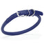 Soft Leather Round Dog Collar Royal Blue 16-19" 3 8" Dog Collars Dogline