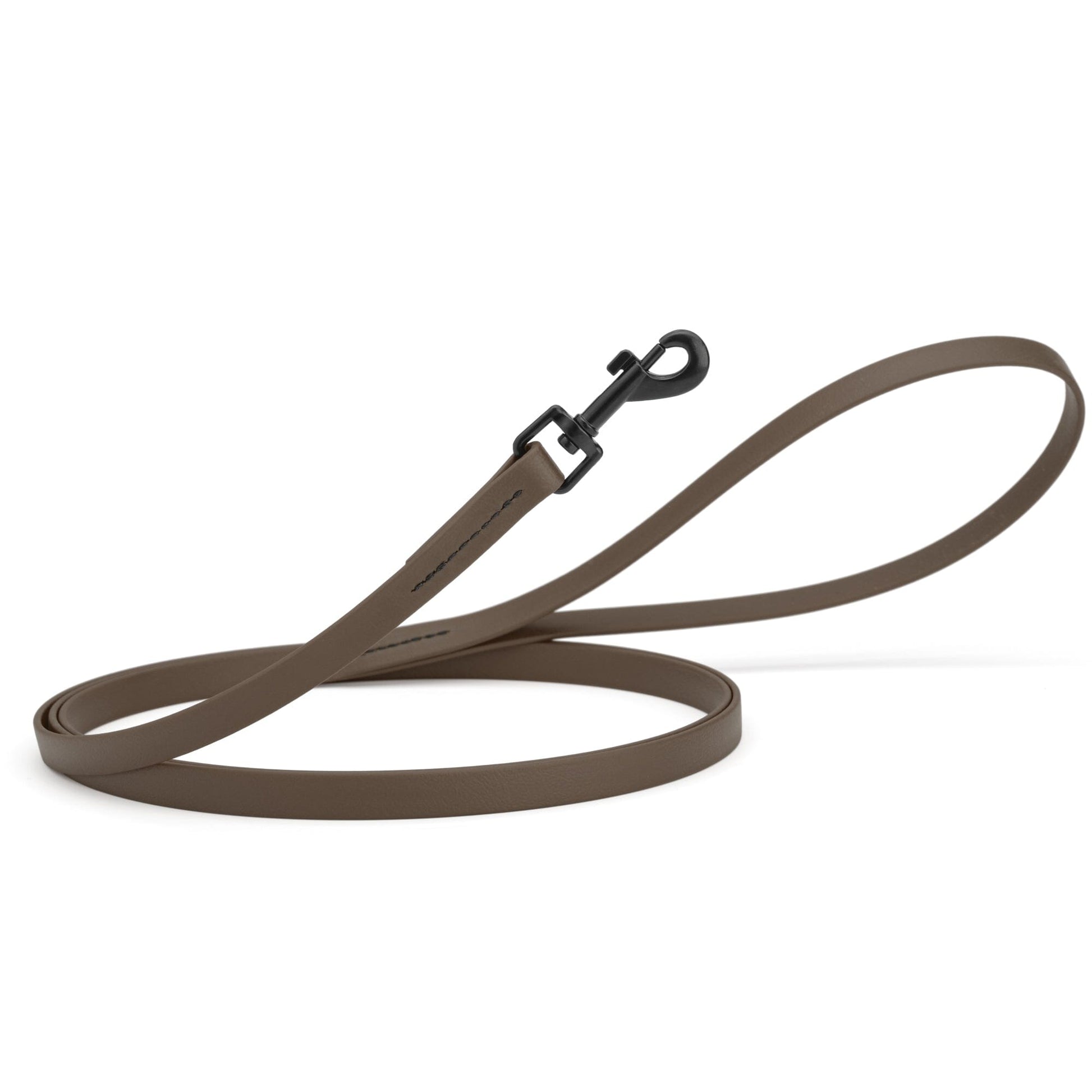 Biothane Waterproof Dog Leash, 4 ft Dark Chocolate Brown 4' 1 2" Dog Leashes Dogline