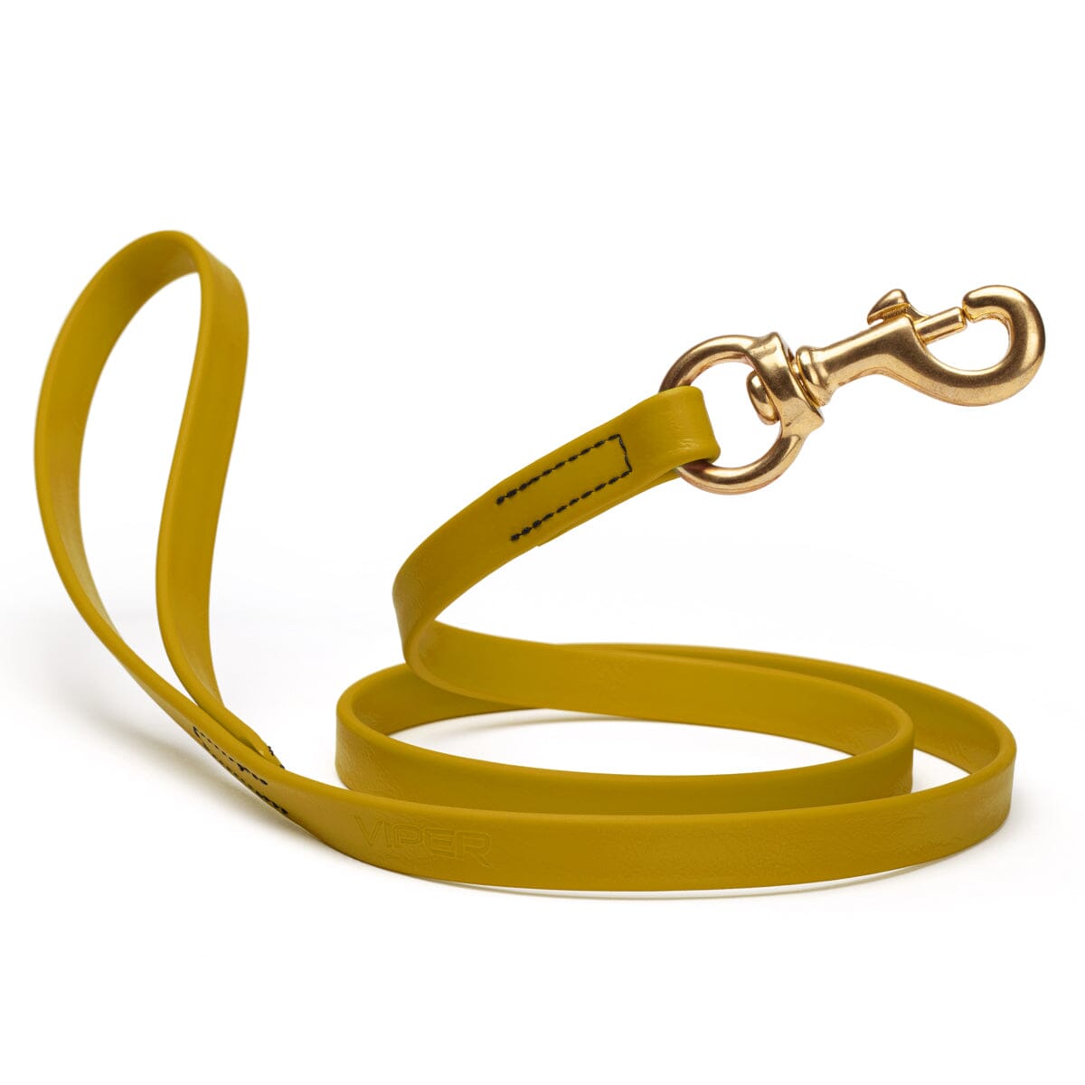 Viper Biothane Working Lead 4 ft Treasure Gold Dog Leashes Dogline