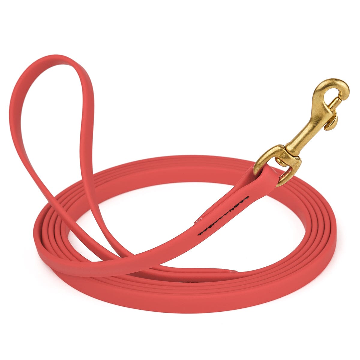 Viper Biothane Long Line 20 ft Lead with Brass Hardware Coral 1 2" Dog Leashes Dogline