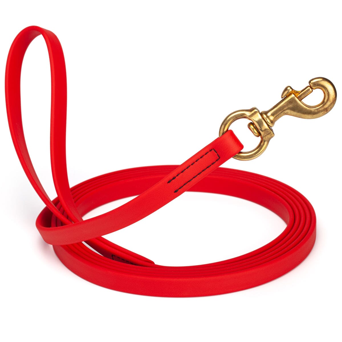 Viper Biothane Long Line 10 ft Lead with Brass Hardware Cherry Red 5 8" Dog Leashes Dogline