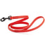Biothane Waterproof Dog Leash, 4 ft Cherry Red 4' Dog Leashes Dogline