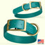 Viper Biothane Waterproof Dog Collar - Brass Hardware - 1.5in Wide, Size XL (20 to 24 inches) Dog Collars Dogline