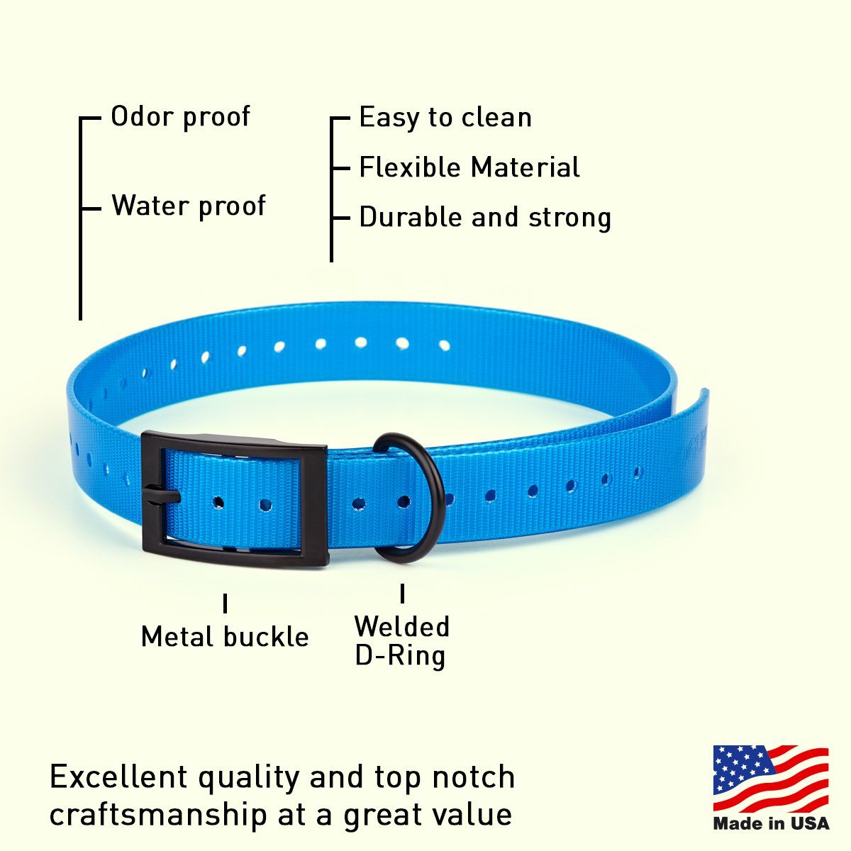 Biothane E-Collar Replacement Strap Dog Collars Dogline